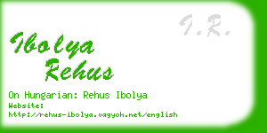 ibolya rehus business card